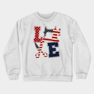 Love Independence Day Crewneck Sweatshirt